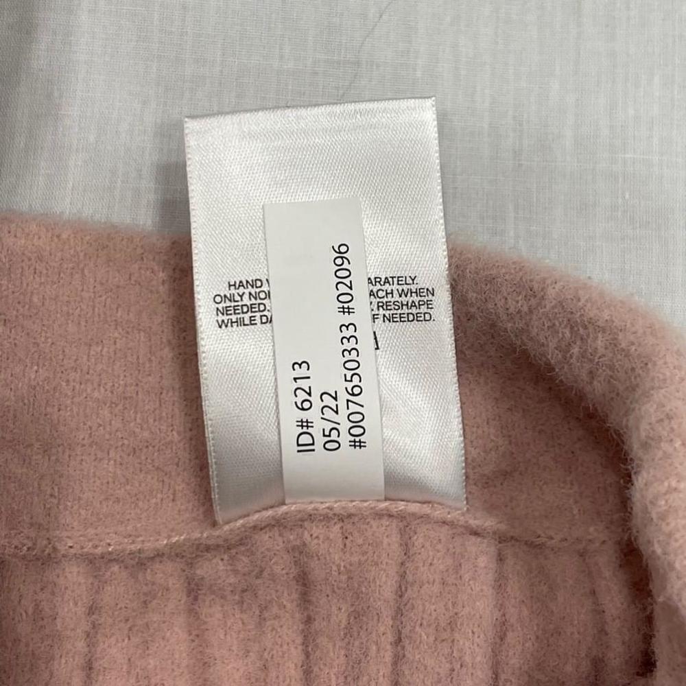 Express Super High Waisted Cable Knit Faux Wrap Mini Sweater Skirt NWT Pink SZ S - Picture 8 of 10